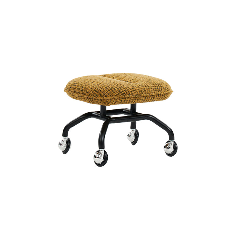 Chestnut Stool - Black Steel frame