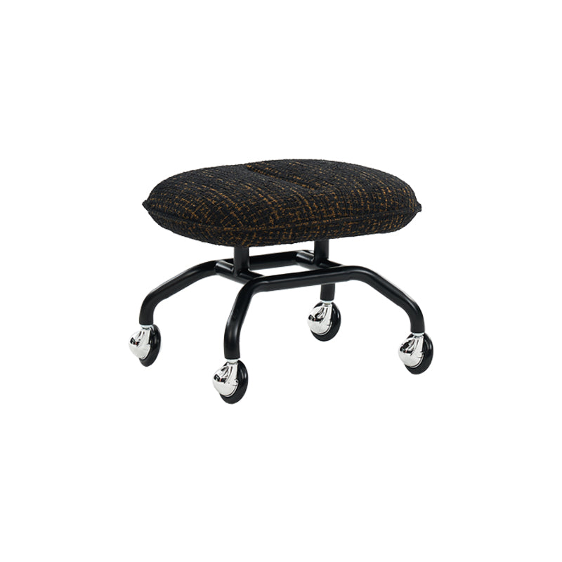 Chestnut Stool - Black Steel frame