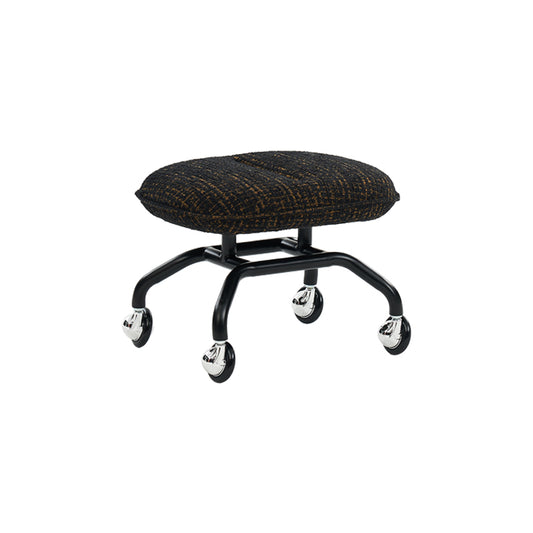 Chestnut Stool - Black Steel frame